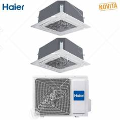 Condizionatore Climatizzatore Haier Monosplit Cassette 700 12000 BTU R-32 AB35S2SC1FA Pannello Incluso WI-FI Optionale