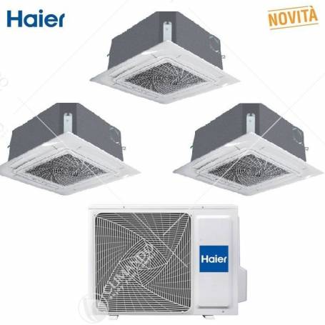 Condizionatore Climatizzatore Haier Monosplit Cassette 700 12000 BTU R-32 AB35S2SC1FA Pannello Incluso WI-FI Optionale