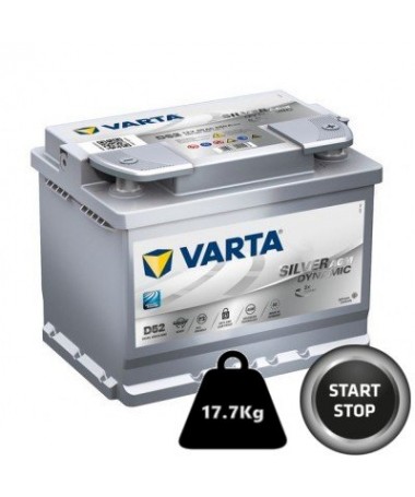 Batteria Varta E39 Start&Stop Silver Dynamic AGM E39 - 570901076 Per Auto e  Barche