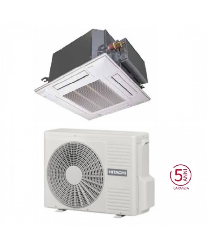 Condizionatore Climatizzatore Hitachi Monosplit Light Commercial Cassetta A 4 Vie R32 18000 Btu 4048