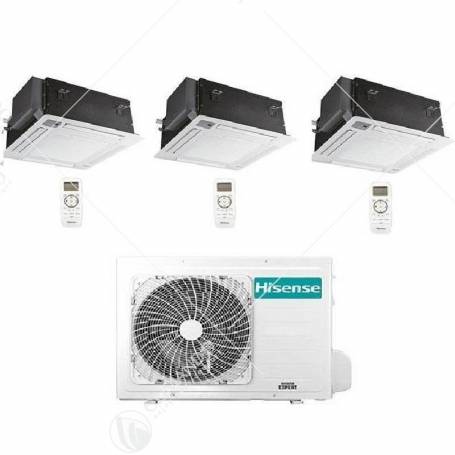 Condizionatore Climatizzatore Hisense Dual Split Inverter a Cassetta 12000+12000 Con 2AMW50U4RXA