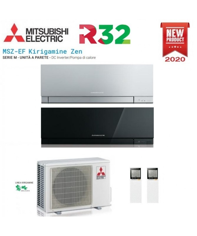 Condizionatore Mitsubishi Electric Dual Split Inverter Serie Msz-Ef3 Kirigamine Zen 12+18 Con MXZ-3E54VA NEW